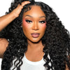 Burmese raw wavy hair bundles from Her Hair Company, showing four full natural wavy hair bundles on a plain background.