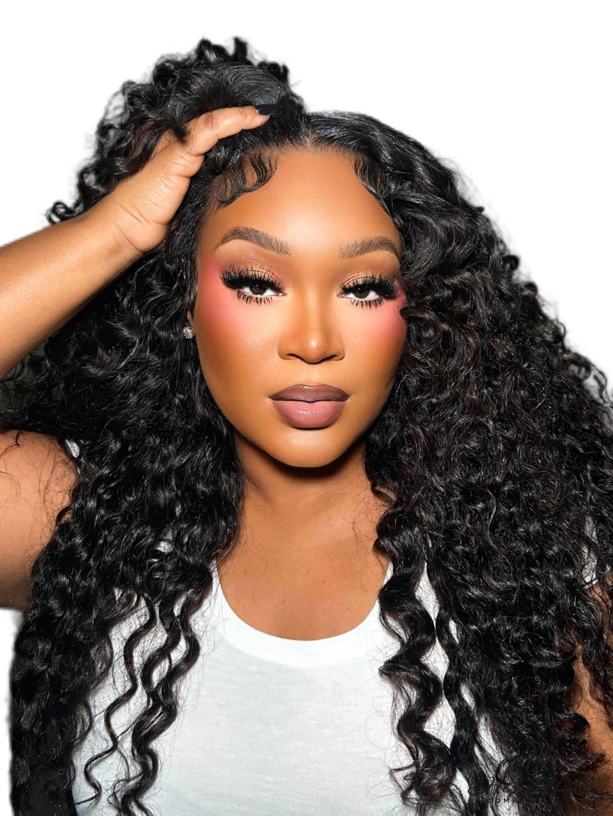 Burmese raw wavy hair bundles from Her Hair Company, showing four full natural wavy hair bundles on a plain background.