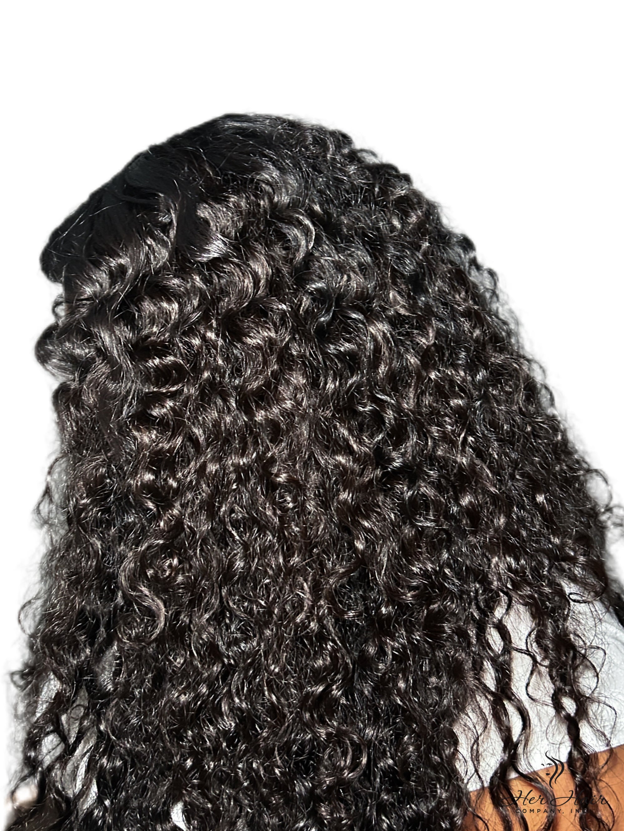 Her Hair Company Burmese Raw Wavy Hair 4 Bundle Deal with natural wavy hair bundles displayed, showcasing high-quality hair texture.