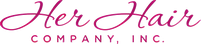 Her Hair Company logo in pink