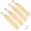 Four bundles of Brazilian 613# hair, straight weave bundles, shown in a standard bundle pack style.