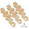 Eurasian 613# Hair 3 Bundle Deal showing three bundles of blonde hair extensions in a standard bundle style.