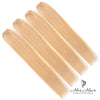 Eurasian 613 hair bundles, 4-pack standard bundle from vendor-unknown, showing light blonde, straight hair extensions.