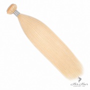 Brazilian 613# straight hair bundle, natural-looking hair extension from vendor-unknown, showcasing smooth, shiny strands.