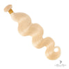 Brazilian 613# hair bundle, straight blonde extension from vendor-unknown, showing a full bundle of silky, lightweight hair.