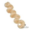 Eurasian 613# hair bundle from vendor-unknown, showing straight blonde hair extensions with natural shine and texture.