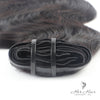 Brazilian clip-in hair extensions in a standard bundle, featuring natural, straight Brazilian hair with clip-in attachments.