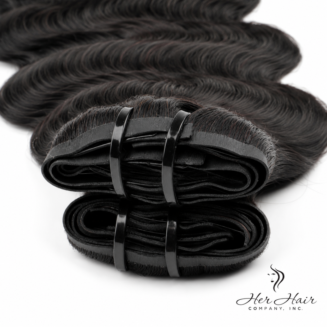 Brazilian clip-in hair extensions in a standard bundle, featuring 16-inch body wave style for natural, versatile hair enhancement.