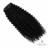 Brazilian clip-in hair extensions in a standard bundle with 16-inch body wave, natural black color, by vendor-unknown.