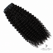 Brazilian clip-in hair extensions in a standard bundle with 16-inch body wave, natural black color, by vendor-unknown.