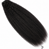 Brazilian clip-in hair extensions in a standard bundle with 16-inch body wave, natural black color, and secure clip attachments.