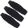 Three bundles of Burmese raw curly hair in a standard bundle deal, showcasing natural, textured curly hair extensions.