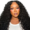 Her Hair Company Burmese raw wavy hair in a 4-bundle deal, featuring natural, textured wavy hair bundles on a white background.