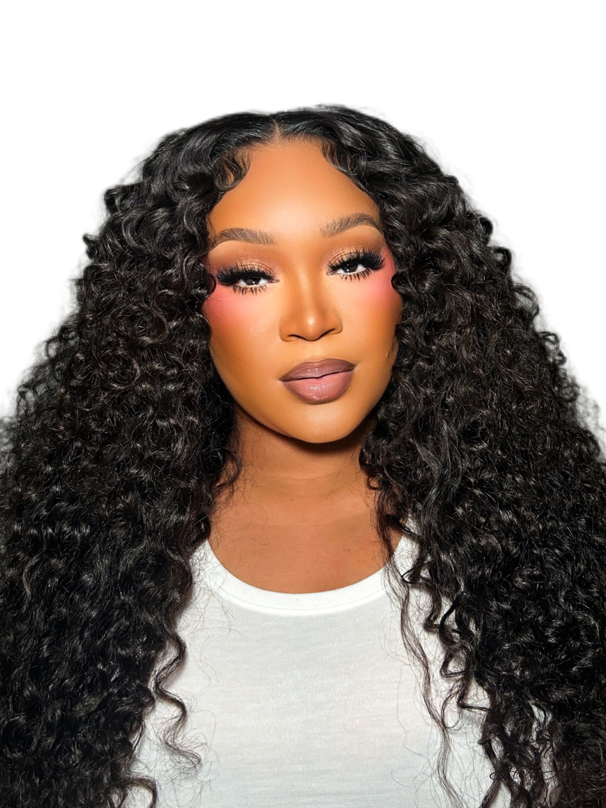 Her Hair Company Burmese raw wavy hair in a 4-bundle deal, featuring natural, textured wavy hair bundles on a white background.