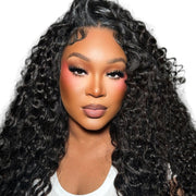 Three bundles of Burmese raw wavy hair from Her Hair Company, featuring 16, 18, and 20-inch standard bundles.