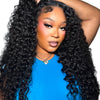 Burmese raw wavy hair bundles from Her Hair Company, standard bundle deal showing four natural wavy hair wefts.