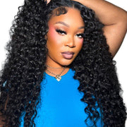 Burmese raw wavy hair bundles from Her Hair Company, 16, 18, and 20 inches, showing the natural wavy texture and bundle arrangement.