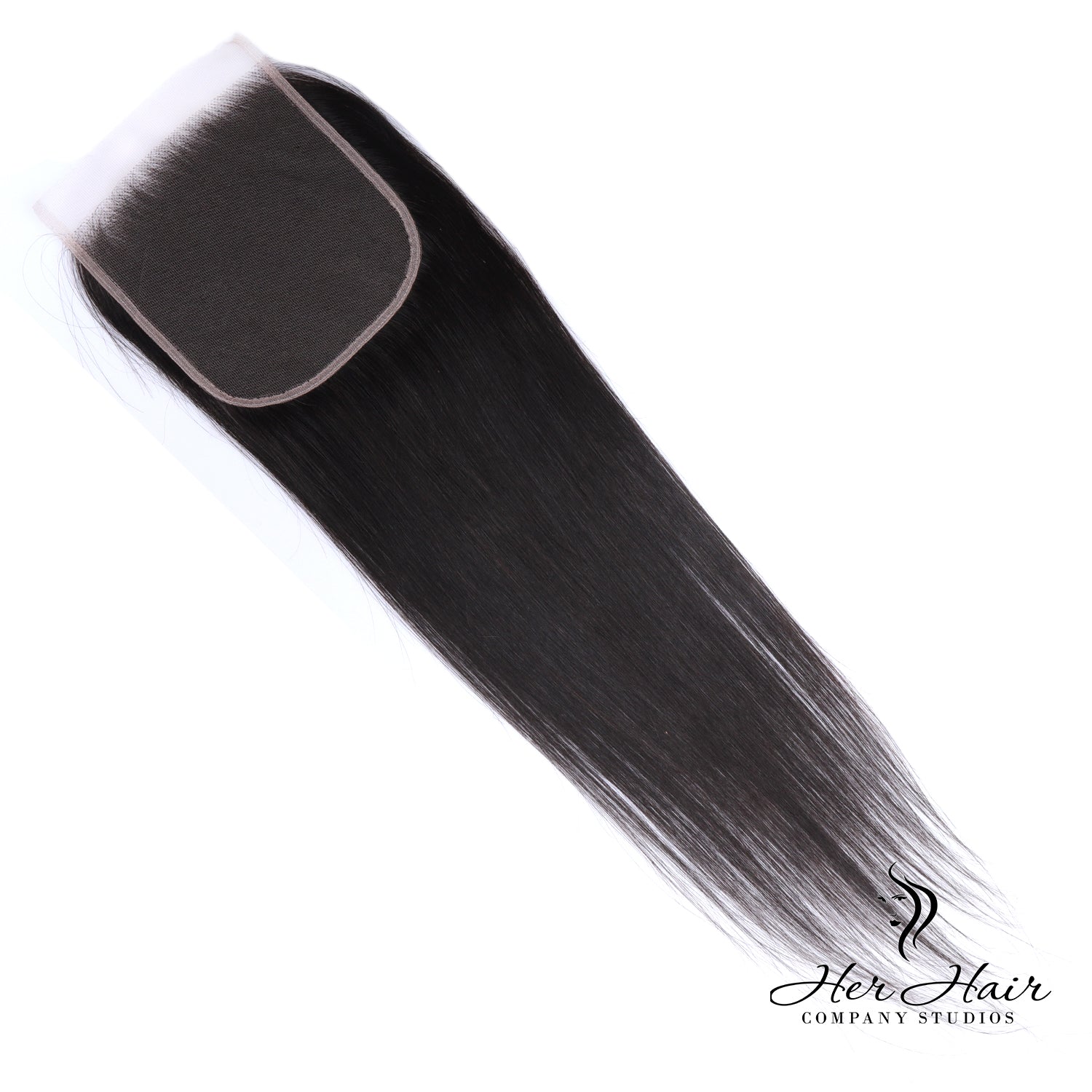 Brazilian Straight 4x4 HD Lace Closure with natural hair texture and transparent lace, showcasing a clean, undetectable hairline.