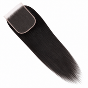 Brazilian straight 6x6 HD lace closure, standard frontal closure with natural hair texture and transparent lace for a seamless look.