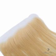 Brazilian 613# 13x4 lace frontal with straight hair, showcasing natural hairline and lace closure for seamless styling.
