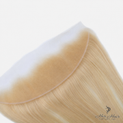 Brazilian 613# 13x4 lace frontal closure, straight hair, natural parting, standard frontal style for wig making and hair extensions.