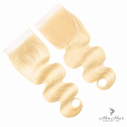 Brazilian 613# 5x5 lace closure with straight hair, standard frontal/closure, natural hair texture, vendor-unknown.