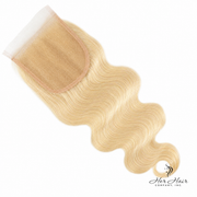 Brazilian 613# 5x5 lace closure, straight style, standard frontal closure, natural hair texture, lightweight lace material