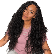 Deep curly crochet hair bundle by Her Hair Company, showcasing a standard bundle of virgin deep curly crochet hair.