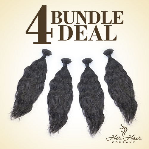 Brazilian Wavy Hair 4 Bundle Deal 