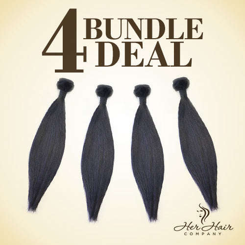 Brazilian Straight Hair 4 Bundle Deal