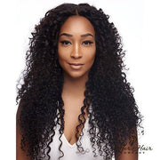 Brazilian Deep Curly Hair 3 Bundle Deal from Her Hair Company, showing three bundles of curly hair extensions.