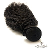 Brazilian kinky curly hair bundle from Her Hair Company showing tightly coiled, natural kinky curly texture in a standard hair bundle.