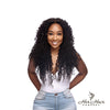 Brazilian deep curly hair bundle from Her Hair Company showing thick, shiny, natural deep curls in a standard bundle.