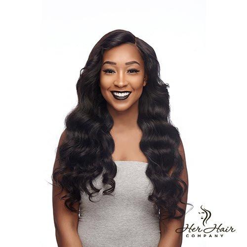 Three bundles of Brazilian Body Wave Hair in 10-inch lengths from vendor-unknown, showing the wavy texture and full bundles.
