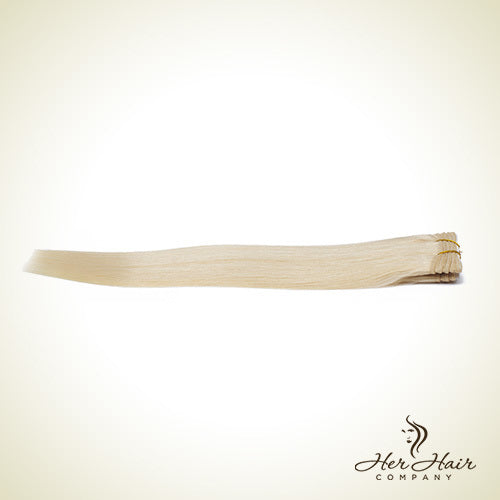 Eurasian 613# hair bundle, standard bundle from vendor-unknown, showing blonde, straight hair with natural shine.