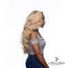 Eurasian 613# hair bundle in blonde color, standard hair bundle from vendor-unknown, showing smooth, straight hair.